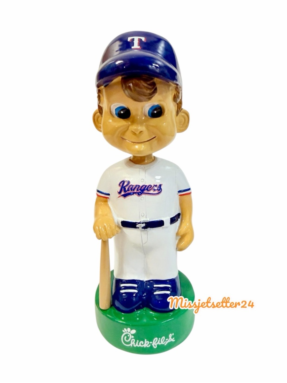 Texas Rangers Baseball Retro Ceramic 1972 Bobblehead New